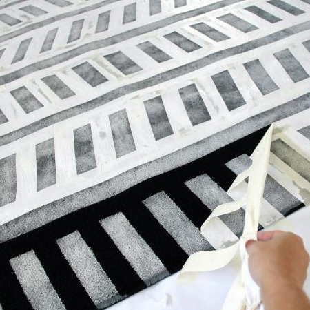 Paint a plain rug
