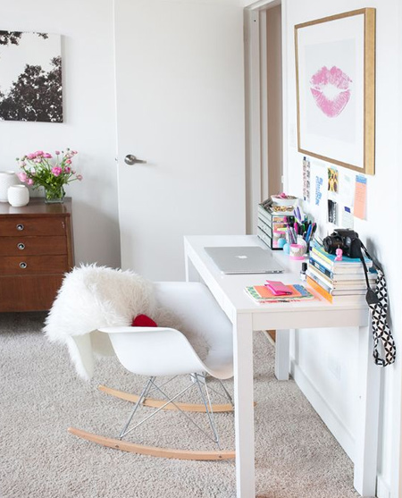 beautiful home office ideas - small and compact