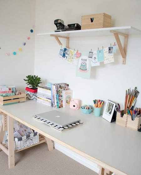 beautiful home office ideas - neat and organised