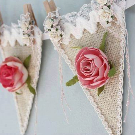 There are so many ways to create your own personalised bunting with paint or fabric scraps. 