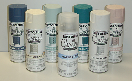 Rust-Oleum Chalked ultra matte paint is available at Builders Warehouse.