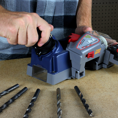 Drill bit sharpening systems