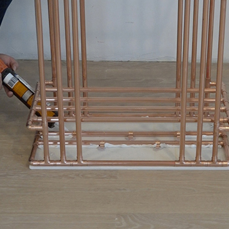 Make a copper pipe table