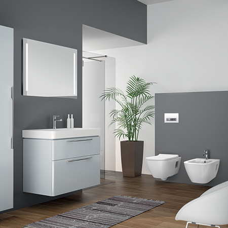 With its contemporary design and ornate lines, Geberit Smyle brings harmony and lightness into family and guest bathrooms.