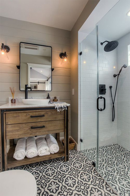 HOME-DZINE | Bathroom Renovation - Replace brick walls with frameless glass shower doors