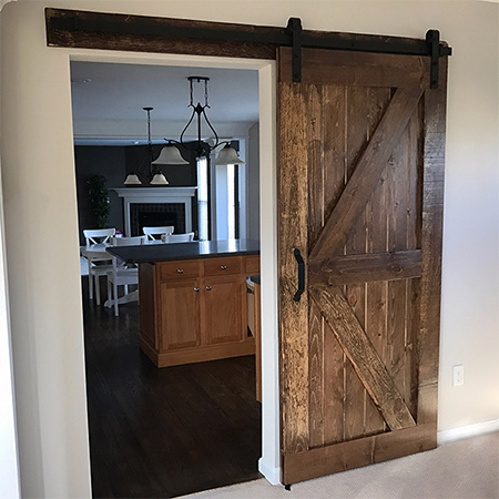 HOME-DZINE - DIY Projects - After featuring an article on where you can buy sliding barn door hardware, I have received numerous enquiries for instructions on how to make a barn door, and how to mount a DIY barn door. Here's how...