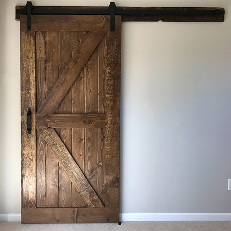 Make and mount a DIY sliding barn door