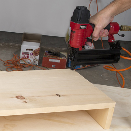 Use a brad nailer to join togethe small or decorative DIY projects.
