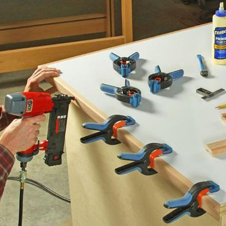 Use a brad nailer to add trimming, moulding or edging to your DIY projects.
