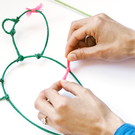 HOME-DZINE | Cactus craft ideas - Love the quirky design of these wire cactuses. Made by Nicole, thin wire is shaped into interesting designs and then wrapped with colourful yarn. You can go to town making your own wacky designs for an eye-catching feature.