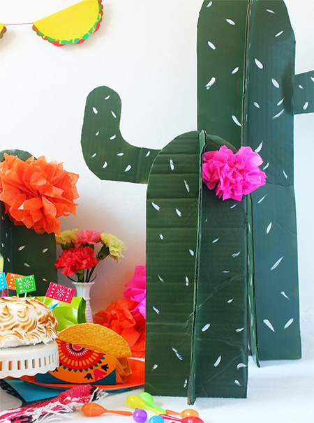 HOME-DZINE | Cactus craft ideas - Let the kids recycle cardboard boxes into their own cactus creations - a great way to keep them occupied during the holidays.