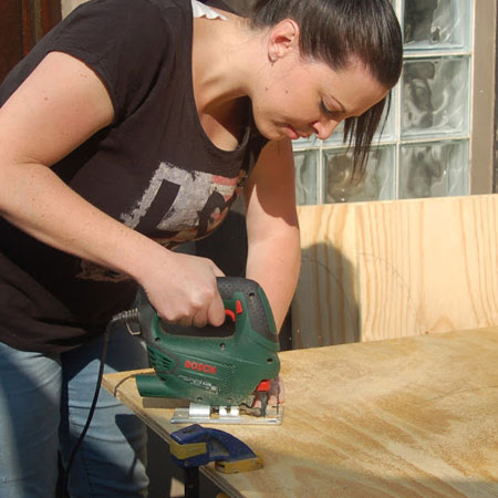 While you can have all your timber and board cut to size at Builders or your local timber merchant or hardware store, keep in mind that they don't cut curved or other shapes. When you need to cut corners, curved shapes or circles, or even cut-outs, you will need to use a jigsaw.