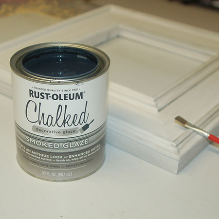 For antique or Shabby Chic effect apply Rust-Oleum Smoked Glaze.
