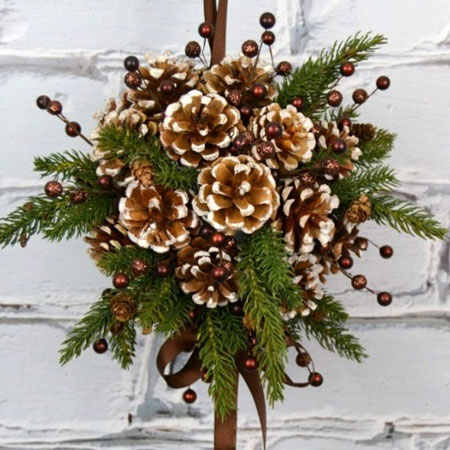 HOME-DZINE | Christmas Crafts - Pine Cone Decorations