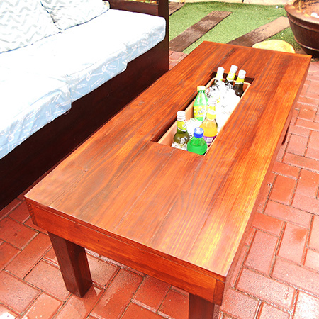 Buy online: Outdoor IceBox Table features a built-in ice box for all your refreshments
