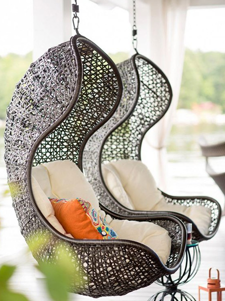 With a freestanding hanging chair you can rock your world