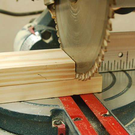When cutting multiple pieces from a length of pine, and using a mitre saw, I use the first piece as a guide for all the remaining cuts. Align the ends so that they are perfectly flush and push up to the blade before removing the guide piece.
