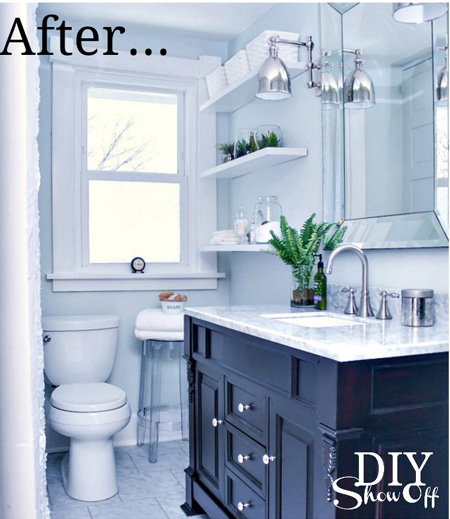 Replacing dated santiwary ware and fittings is one way to instantly modernise a bathroom and add value to a home. Installing a new toilet and shower head also lets you bring a bathroom into this century by incorporating water wise techniques - giving your bathroom a new look, saving you money and reducing your footprint by reducing water usage.