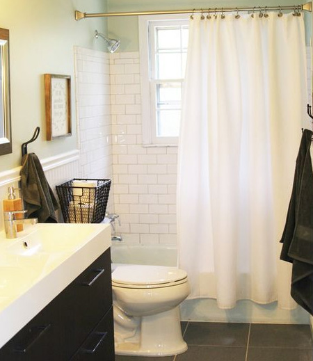 When shopping for tiles, do yourself - and your bathroom - a favour and shop for timeless white tiles or glass mosaic in muted hues that won't age a couple of years down the line.