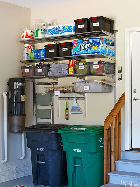 In a garage that also serves as essential storage for household items, you'll want to arrange a space that is organised and clean. Industrial shelving solves the problem, and keeps all your items within reach and easily accessible.