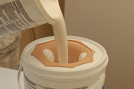 recycle a plastic paint container into a paint strainer