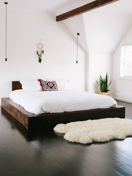 What is a platform bed: A platform bed is just that - a platform of varying height upon which your bed rests rather than upon a box spring or similar support and bed frame. These have gained popularity due to the surge of memory foam purchases that usually require more of a flat surface for proper support and warranty issues. 