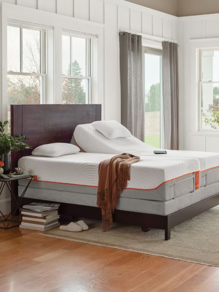 What is an adjustable bed: Adjustable bed platforms aren’t just for hospitals anymore. Ergonomic mattress bases have become more and more popular to help customize your sleep and provide support exactly where you need it. Typically these can only be used with a foam mattress due to their ability to flex more readily. 