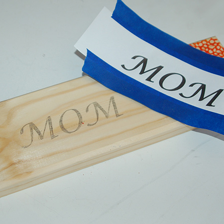 Wooden box for Mother's Day