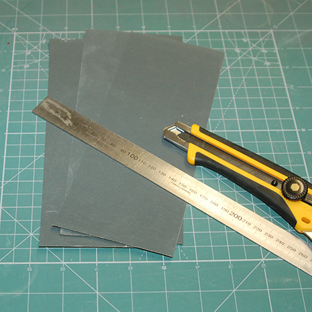 If you are able to use sandpaper sheets - that cost around R10 per sheet, and out of which you get 3 sanding strips - the cost of sanding works out far less. Plus, sandpaper is available in far more grits than sanding sheets.