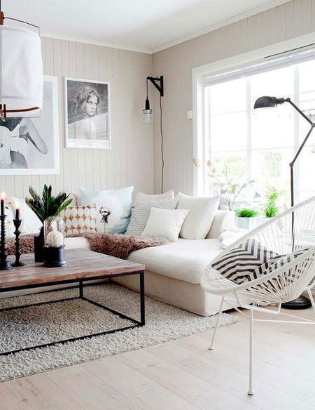 HOME-DZINE | Decorate with white - White is a colour that says clean and fresh. It's a colour that can brighten dark rooms, give small rooms the illusion of space, and lift the atmosphere in any room when paired with other colours. And you don't have to go all-white, which is great if you have children or pets, just use white as the canvas when decorating your home.