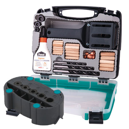 HOME-DZINE | Tools on Special - Now you can make accurate dowel joints and drill precise holes with the the Wolfcraft jig. The Wolfcraft Accumobil Drill Guide and Universal Dowel Kit are on special this Woodworking Wednesday at Tools4Wood.