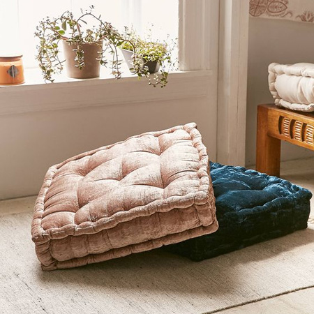HOME-DZINE | Make French Tufted Mattress - French tufted floor cushions