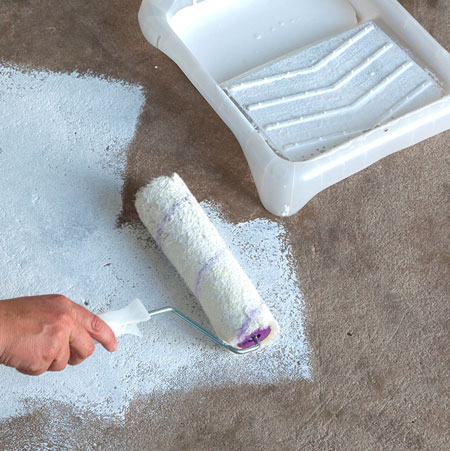 HOME-DZINE | Chalk Paint - Use a paint roller for semi-smooth to rough surfaces