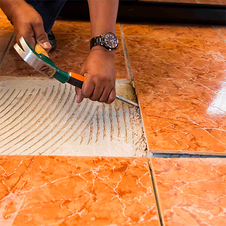 HOME-DZINE | Tiling Tips - Use a hammer and cold chisel, or large screwdriver, to remove any cracked, broken or hollow-sounding tiles. 