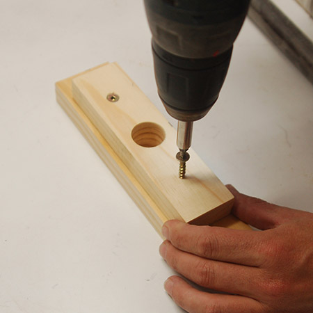 HOME-DZINE | Upholstery Projects - Add a couple of screws to make sure the handle will be safe to use.