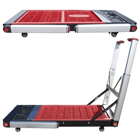 The Tork Craft 4-in-1 work bench also easily transforms into a convenient trolley