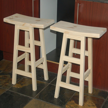 This feature is how I finally made the bar stools, using the same method but with a few refinements, and the base section of the stools differs slightly from that of the Plant Stand