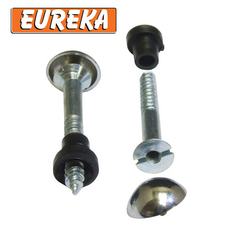 You're going to need to use Eureka Mirror Screws, which can also be found at Builders.