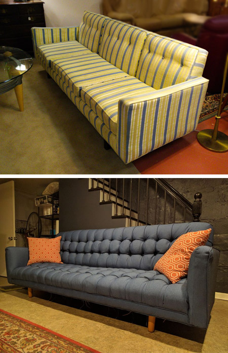 HOME-DZINE | Upholstery Projects - Reupholstering a secondhand sofa, or a sofa that you like but want to give it a new look, is an option to consider if you don't want to spend thousands on a new sofa. Reupholstery also allows you to select the perfect fabric to complement your living space. 
