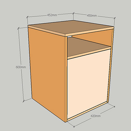 DIY Plywood Pedestal | Storage Cubby