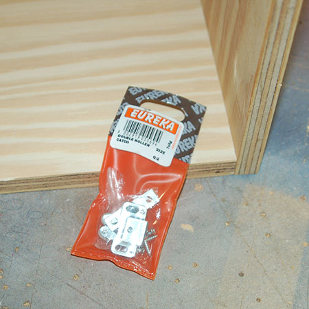 HOME-DZINE | DIY Projects - Use Eureka Double Roller Catch to hold the door in place.