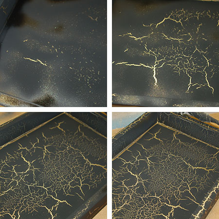 HOME-DZINE | Rust-Oleum Crafts - It's amazing to see spraymate crackle works. Before your eyes you will see cracks start to appear on the surface.