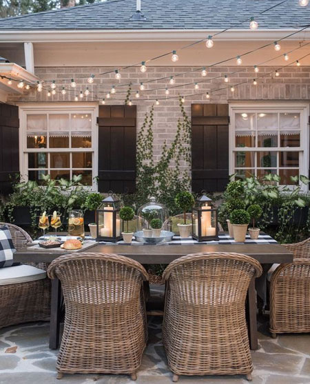 HOME-DZINE | Outdoor Entertaining - You want your garden or patio to be the perfect place to relax on balmy evenings. The varied options for outdoor lighting including sconces that can light up paths or be mounted on walls, post lamps and even string lights - all are a great way to keep your outdoor space lit and inviting.
