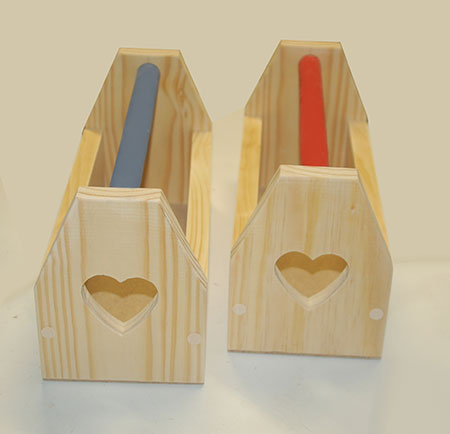 HOME-DZINE | Craft Projects - With Valentine's Day just around the corner I thought it might be nice to do a his and hers project. A tool caddy is handy for carrying your tools around and we made a his and hers tool caddy!