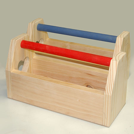 HOME-DZINE | Craft Projects - Our His and Hers Tool Caddy was made using some leftover pieces of pine, and you can make them as small or as large as you want. 
