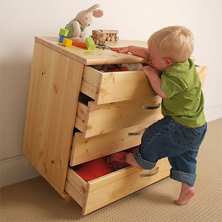 furniture tips over on child