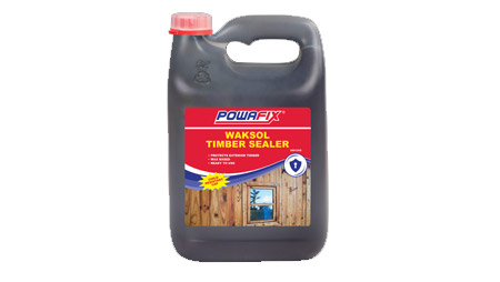 Powafix Waksol is a solvent and wax based timber sealer