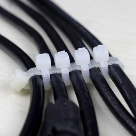 To keep cables organised simply tie them off with a few zip ties