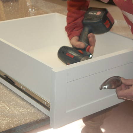 add handles to drawers