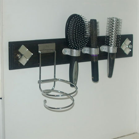 hairdryer station with gelmar hairdryer holder